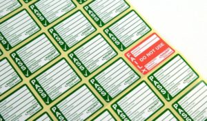 pass fail labels for pat testing